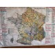 Carte de géographie de la France ancienne