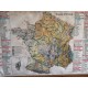 Carte de géographie de la France ancienne