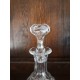 Carafe en cristal de forme poire