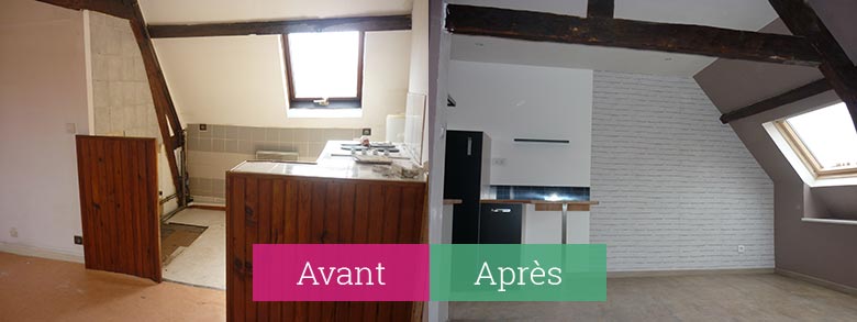 Rénovation d'appartements 2 (Avant/Après)